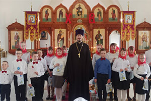 Пасхальное поздравление в Сигневичском храме